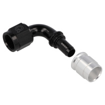 Krimp Slanganslutning PTFE 90° AN8 QSP Products